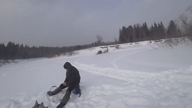 Наши сани, едут сами |самодельные волокуши к снегоходу | зимний отдых смотреть онлайн