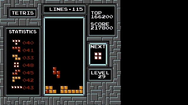 NES Tetris - 214 Lines on Level 29 Start смотреть онлайн