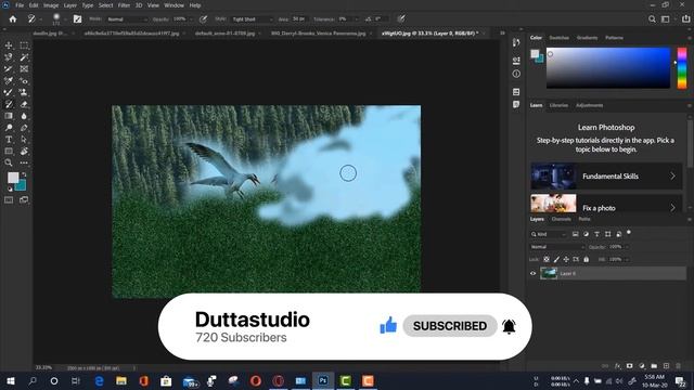 Art history brush Tool in photoshop смотреть онлайн