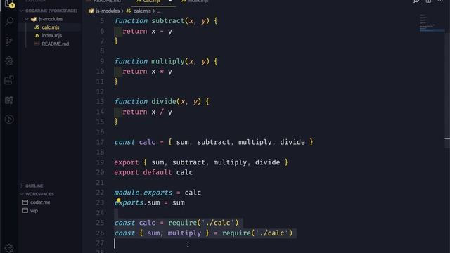 Entendendo default export e named export смотреть онлайн