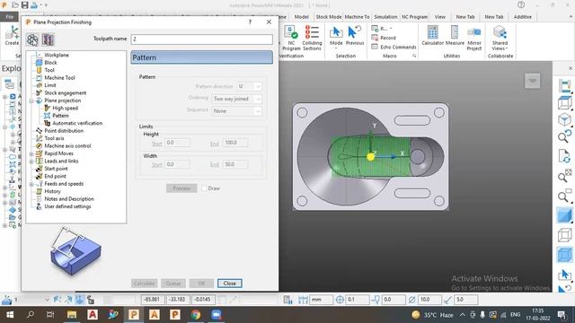 Powermill 2023 Plane Projection Finishing| Powermill 2023 finishing training tutorial смотреть онлайн
