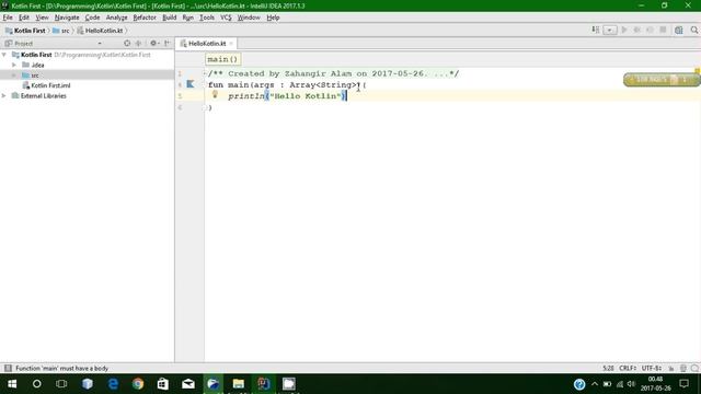 1. Kotlin programming - Introduction with live coding (Bangla tutorial) смотреть онлайн