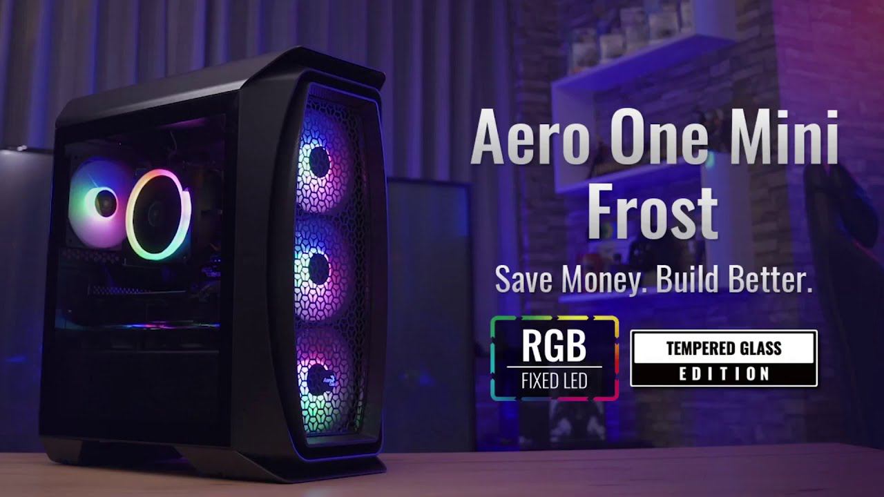Aerocool Aero One Frost RGB Micro ATX Mini ITX ATX Midtower компьютерный корпус смотреть онлайн