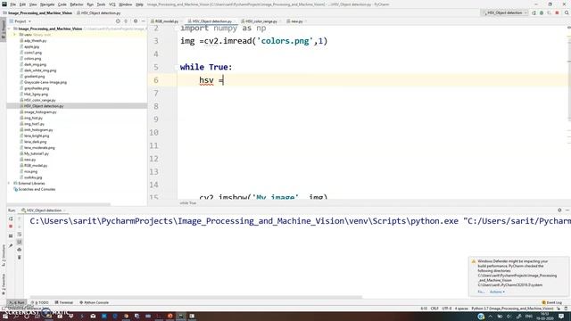 HSV Color space And Object Detection based on color смотреть онлайн