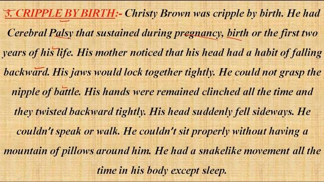 Character sketch Christy Brown //The Letter A class 12th English JkBOSE #Ravi kundal sir смотреть онлайн
