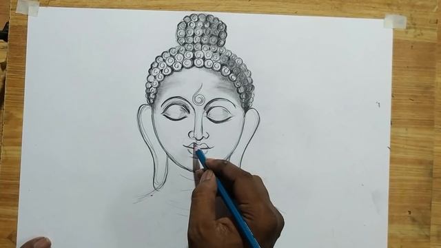 how to draw lord buddha easy pencil sketch drawing,easy pencil art gautam buddha,gowthama buddha , смотреть онлайн