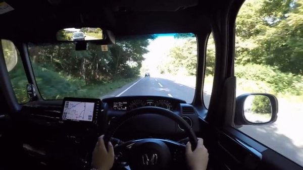 【Test Drive】2017/2018 New HONDA N-BOX Custom Turbo Honda SENSING 4WD - POV City Drive