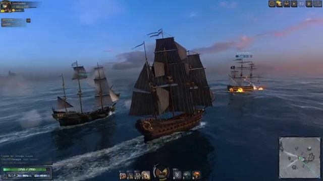 Морские сражения в игре World of Sea Battle | Вечерний стим | смотреть онлайн