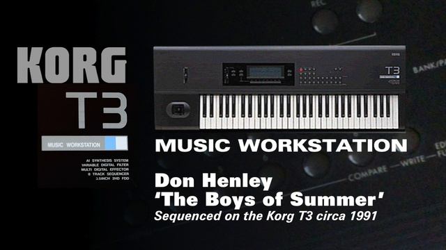 Korg T3 Sequence - Don Henley 'The Boys Of Summer' смотреть онлайн