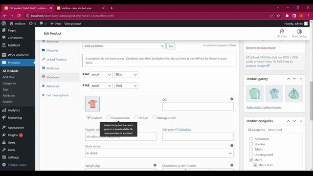 Variable Product | Coupon | Wordpress WOOCOMMERCE tutorial | WOOCOMMERCE Tutorial for Beginners смотреть онлайн