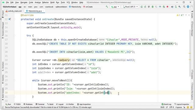 Android Mobil Programlama Dersleri Java & Kotlin #33 Java SQLite Veri Ekleme ve Görüntüleme смотреть онлайн