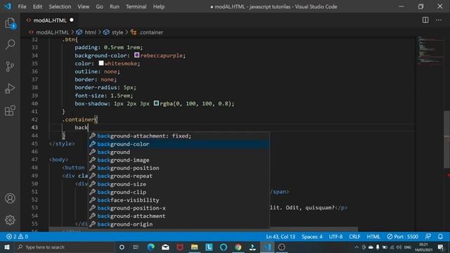 Creating A modern modal popup in 2021 in Hindi using JavaScript| How to make a modal in JavaScript смотреть онлайн