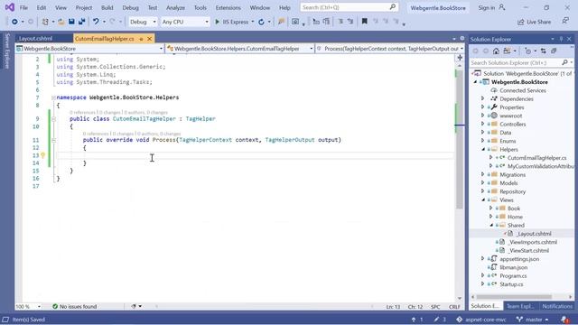 (#63) Custom Tag Helper In Asp.net Core | Asp.Net Core Tutorial