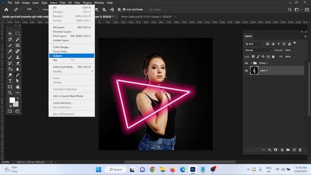Neon Light Effect Photoshop Tutorial in Hindi смотреть онлайн