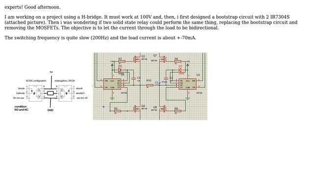 Electronics: H-bridge using solid state relay instead bootstrap IC (2 Solutions!!) смотреть онлайн