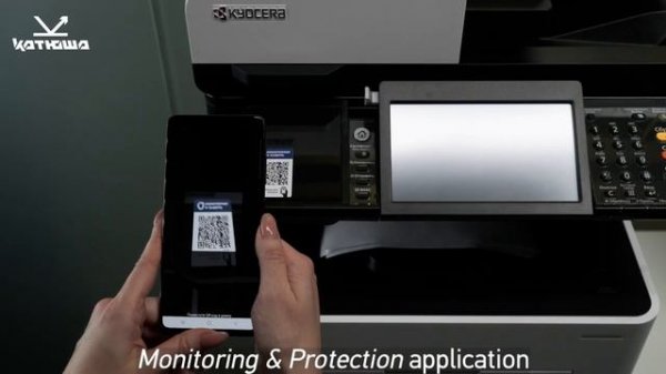 Multi vendor printing by QR code with Monitoring & Security application