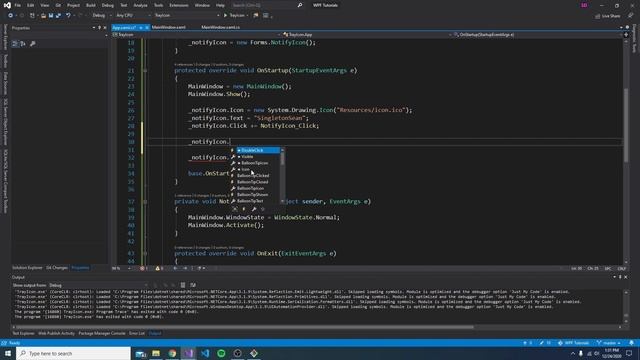 System Tray Icons (Context Menus and Notifications) - EASY WPF (.NET CORE) смотреть онлайн