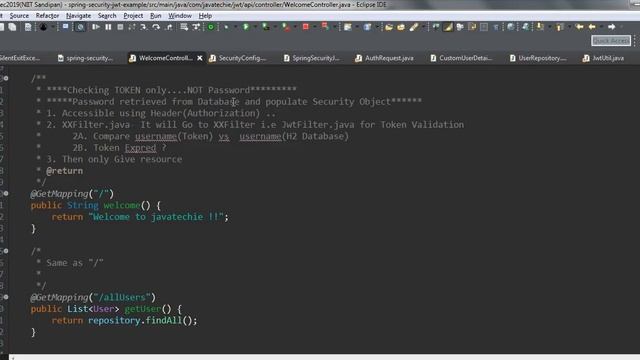 Angular JWT(SpringBoot) and H2 Database смотреть онлайн