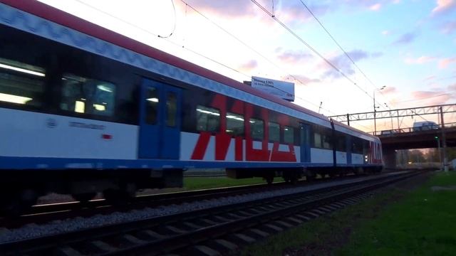 Электропоезд ЭГ2ТВ-026 "ИВОЛГА 1.5" сообщением "Нахабино - Подольск" (МЦД-2) смотреть онлайн