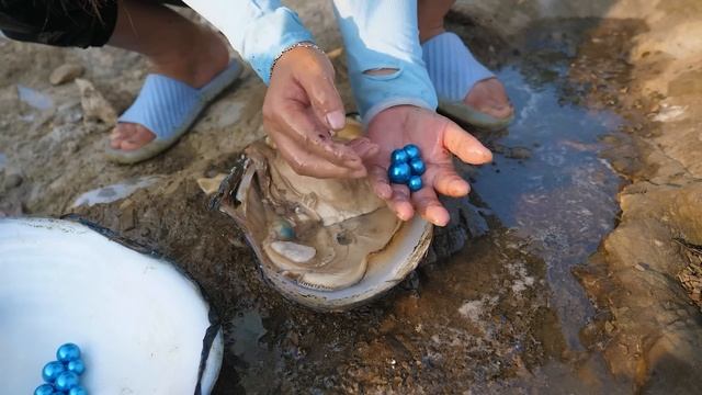Outdoor handmade treasure picking technique, this time I was lucky and found the gemstone blue pear смотреть онлайн