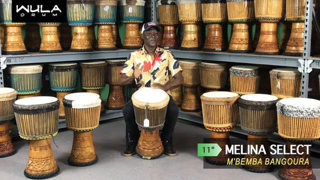 Melina Select Djembe 11'' - Demo by M'bemba Bangoura - Wula Drum смотреть онлайн