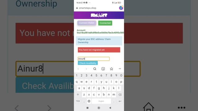 Миграция приложения SMARTSTEP через метамаск кошелек ? смотреть онлайн