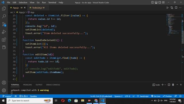 React To-do List App with Update Item functionality | part-2 | React project for beginners #2023 | смотреть онлайн