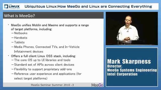 Mark Skarpness - Intel - Building MeeGo - Part 1 Of 4