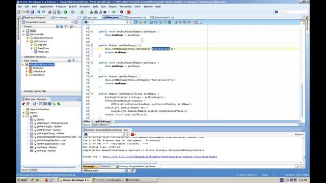 Filter Table records using af:InputRangeSlider in Oracle ADF смотреть онлайн