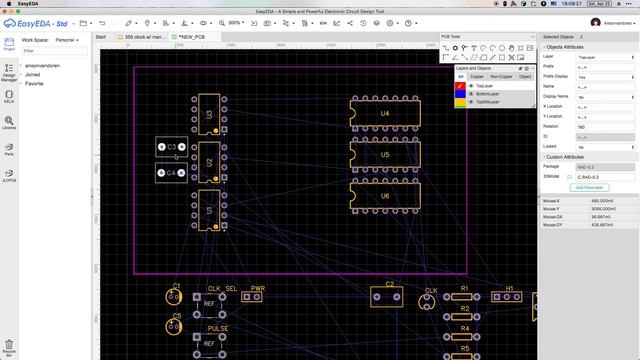 8-bit computer clock circuit - paper to PCB смотреть онлайн