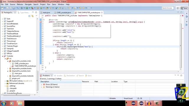 [#015] Bukkit Plugin programmieren | TabCompleter [HD] смотреть онлайн