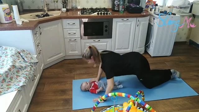 Круговая тренировка с малышом смотреть онлайн