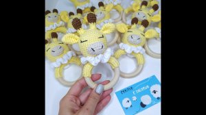 Погремушка жирафик. Где беру деревянные колечки и гремелки