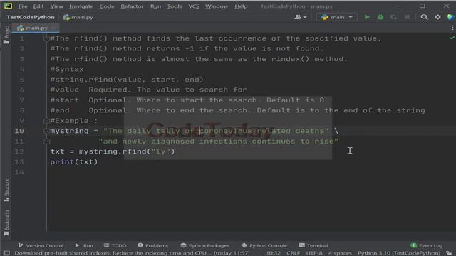 String.rfind in python การใช้ String.rfind смотреть онлайн