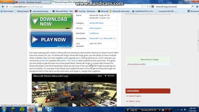 How To Download Minecraft Forge 1.2.5