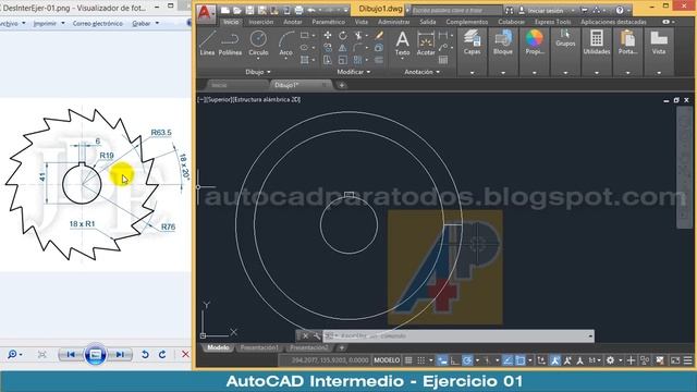 AutoCAD Intermedio - Ejercicio 1 смотреть онлайн
