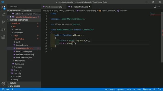 Laravel 6.2 Tutorial - Pagination