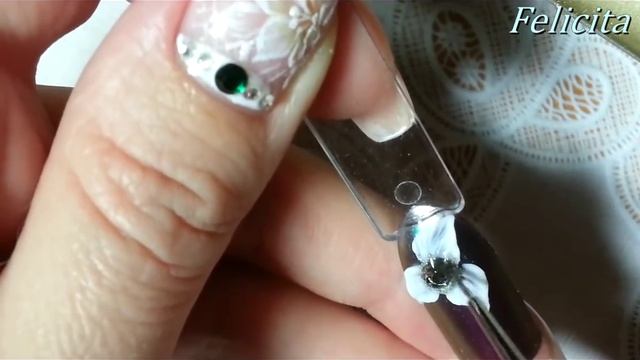 Дизайн ногтей. Лепка 4д гель и легкое кружево смотреть онлайн