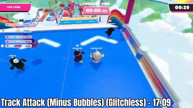 ALL FALL GUYS TIME ATTACK WORLD RECORDS! (Lily leapers, Track attack, Tree top tumble) смотреть онлайн