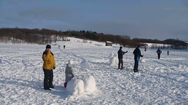 ВЗЛЁТ ПАРАПЛАНА. Санкт-Петербург. Токсово. Северный склон. Озеро. ФЕВРАЛЬ 2010. смотреть онлайн