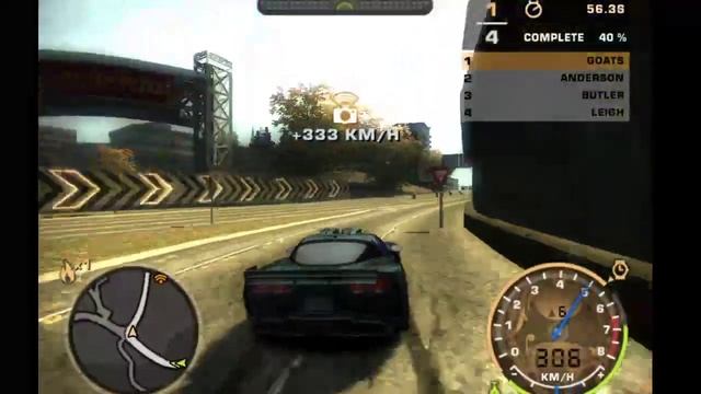 NFS Most Wanted 2005 Chevrolet Corvette C6 Speedtrap Race 1 смотреть онлайн