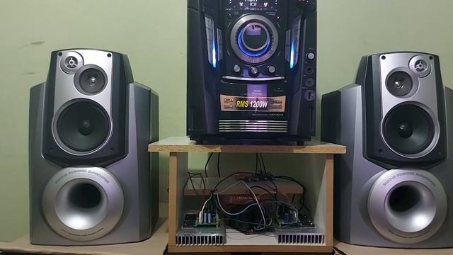 ligando caixas de som aiwa nsx f959 em mini sistem LG смотреть онлайн