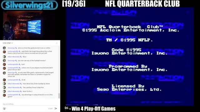 Beating Every 32X Game - NFL Quarterback Club (19 of 36) смотреть онлайн