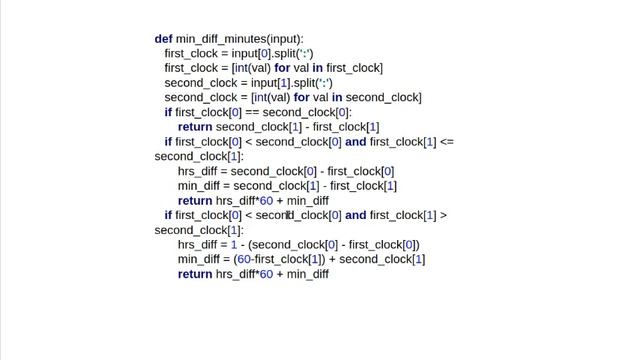 Layman's Guide to Cracking the Coding Interview: Time difference in Minutes смотреть онлайн