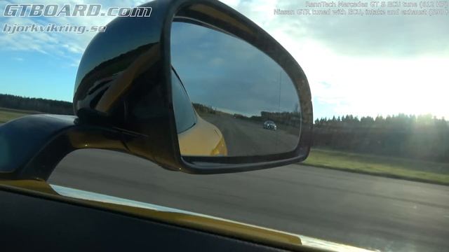 [4k] RENNtech Mercedes GT-S 612 HP (ECU) vs Nissan GTR tuned with ECU, intake and exhaust (590 HP) смотреть онлайн