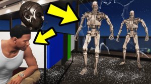 GTA 5 - ТЕРМИНАТОРЫ НАПАЛИ НА ЛОС САНТОС! РОБОТЫ ПРОТИВ ЧЕЛОВЕКА! АПОКАЛИПСИС!