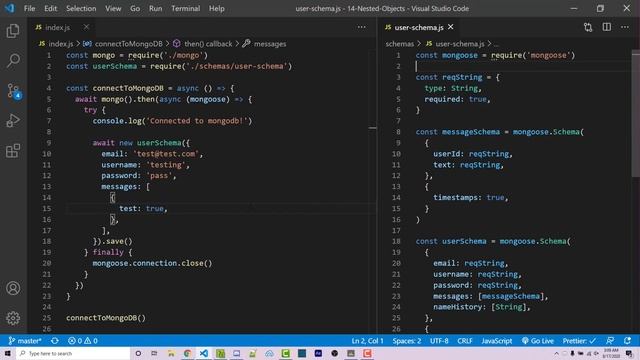 MongoDB in NodeJS - Nested Documents (2020) [Episode #14] смотреть онлайн