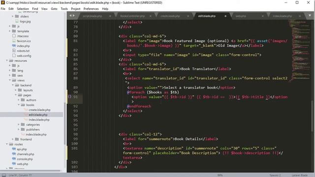 #11 Book Edit Delete Display in Front Page Book Sharing Complete Laravel Project, Part 11 смотреть онлайн
