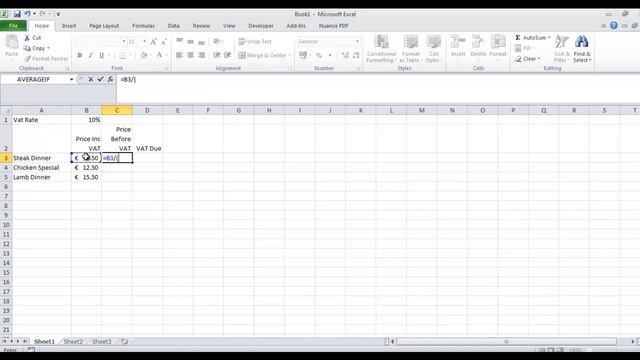 VAT calculations in Excel смотреть онлайн