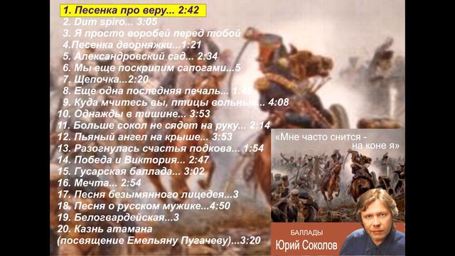 Юрий Соколов "Песенка про веру" смотреть онлайн